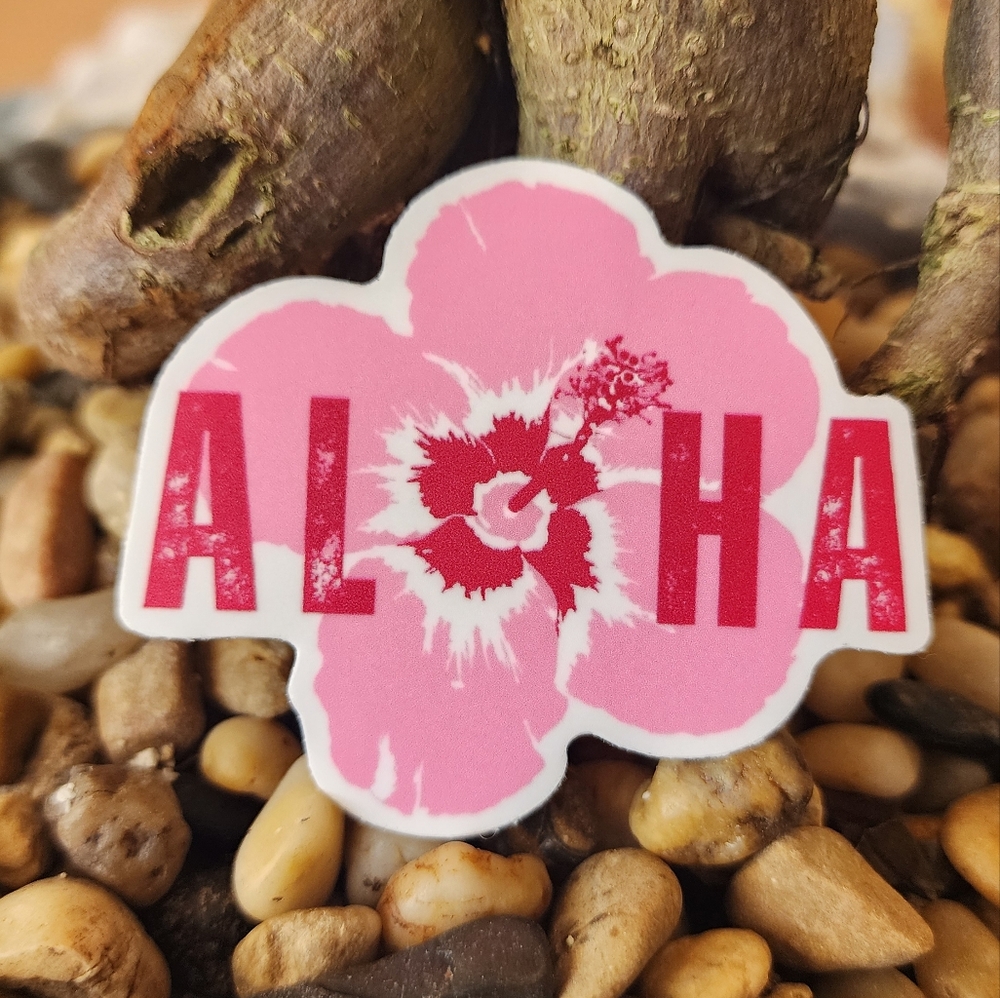 Add on! Aloha Hibiscus Sticker